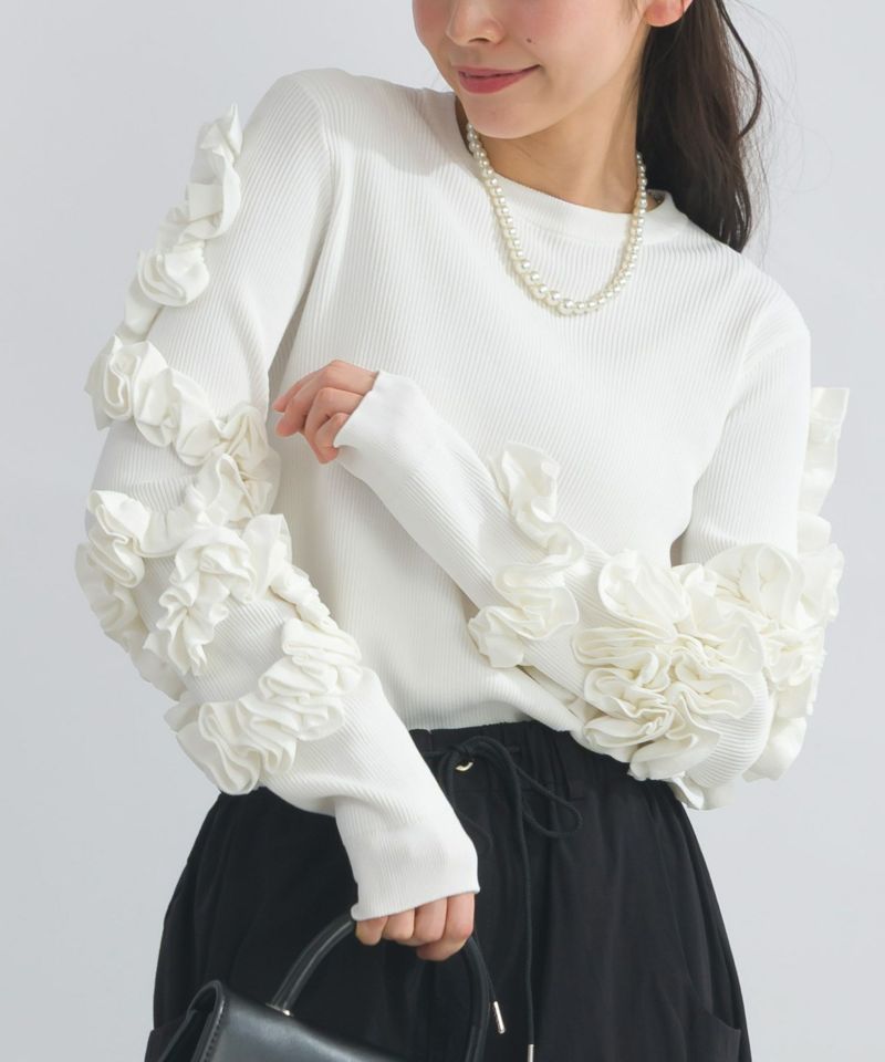 model：H153　着用サイズ：M　オフホワイト