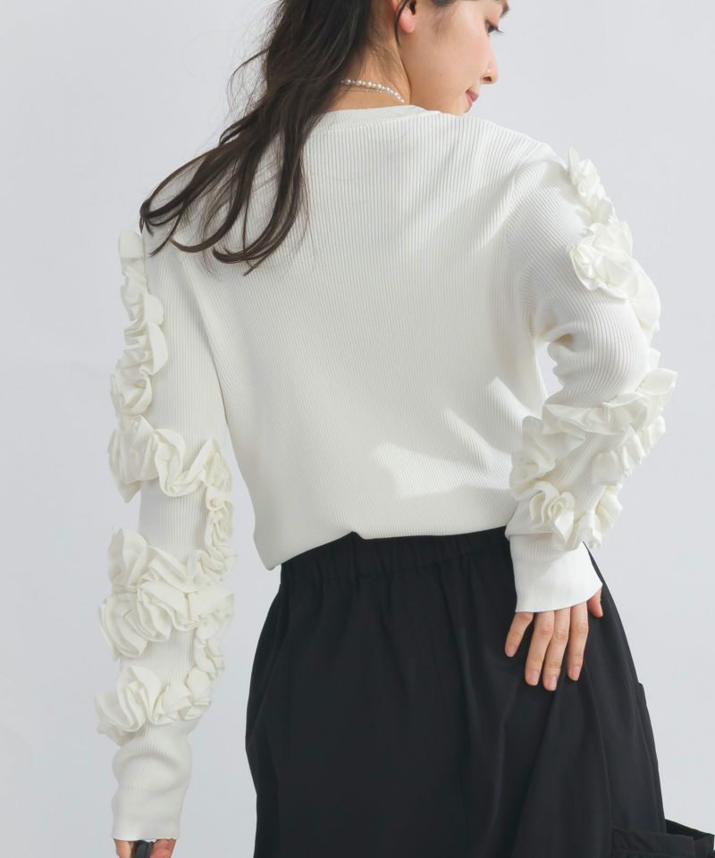 model：H153　着用サイズ：M　オフホワイト