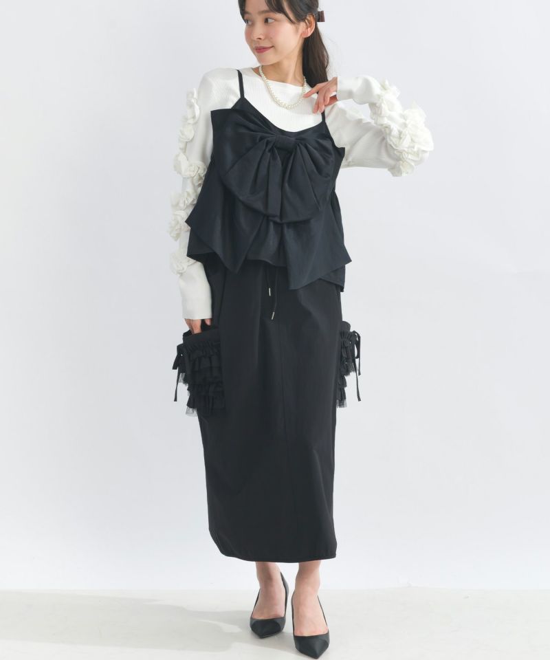 model：H153　着用サイズ：M　オフホワイト