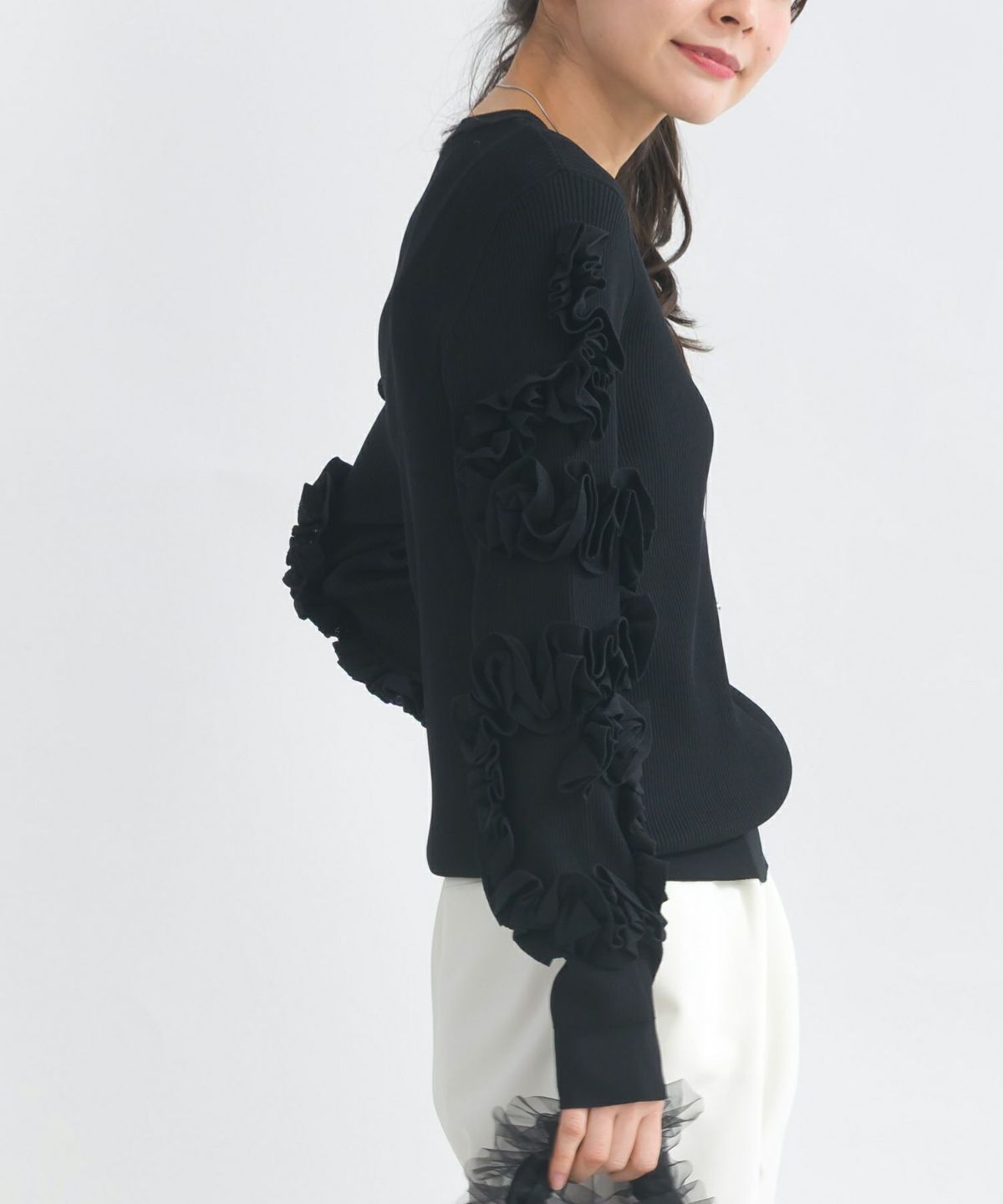 model：H153　着用サイズ：M　ブラック