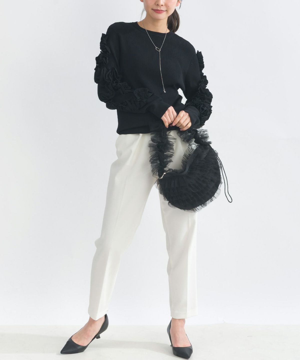 model：H153　着用サイズ：M　ブラック