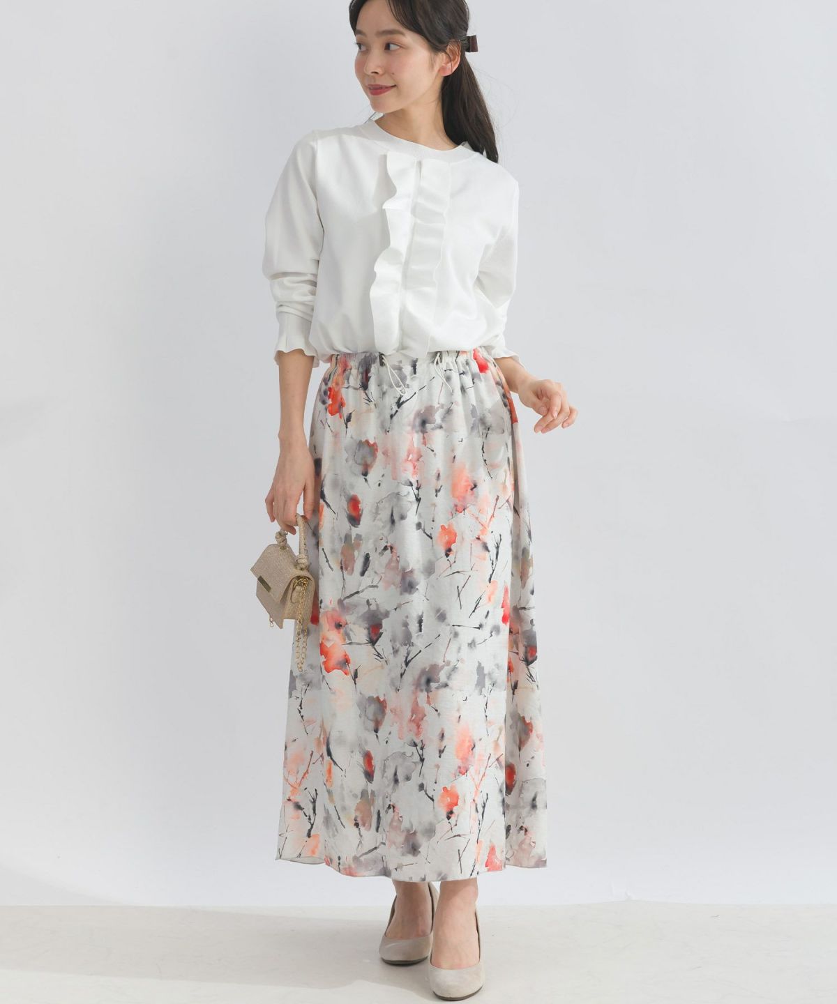 model：H153　着用サイズ：M　グレー