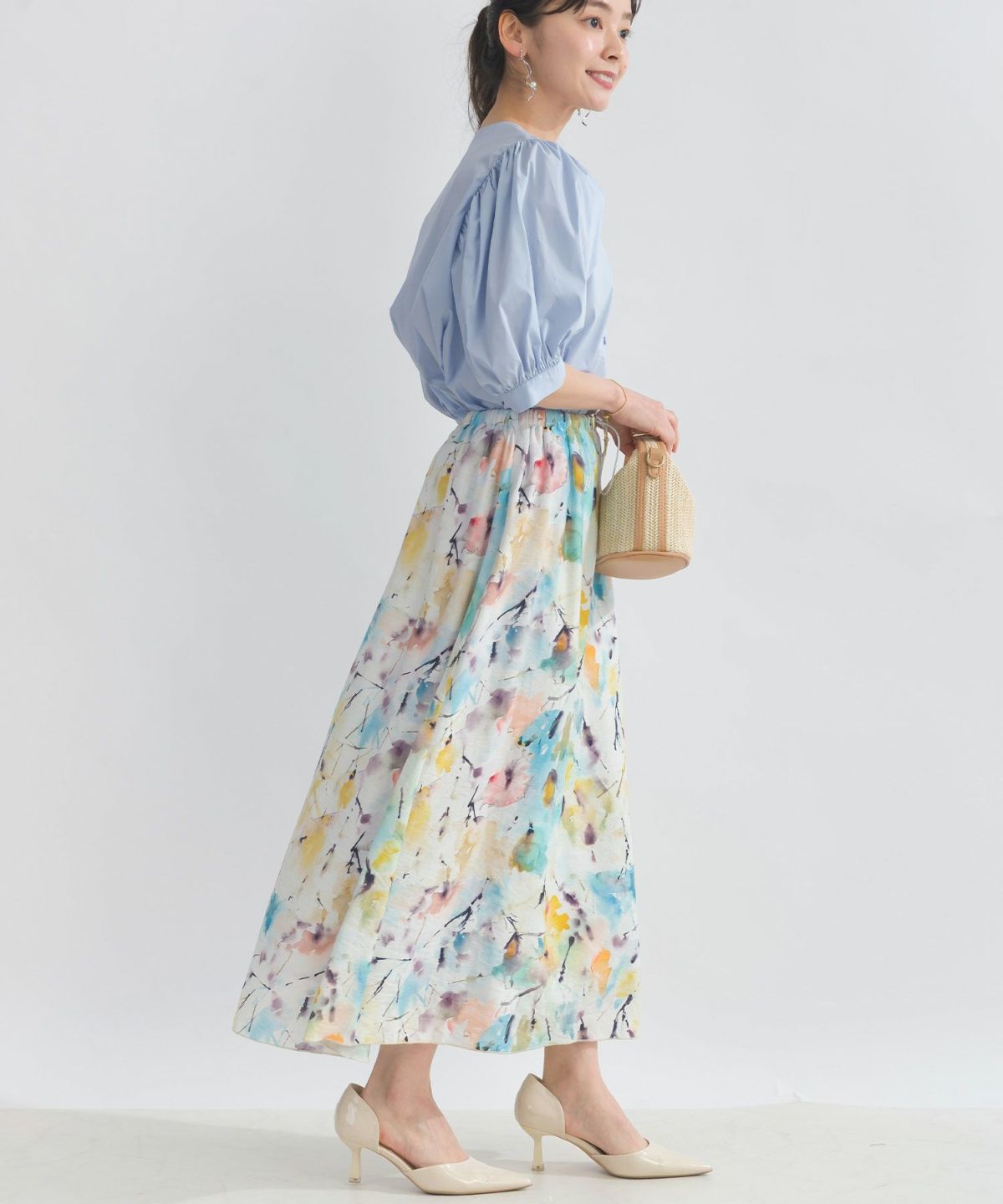 model：H153　着用サイズ：M　ブルー