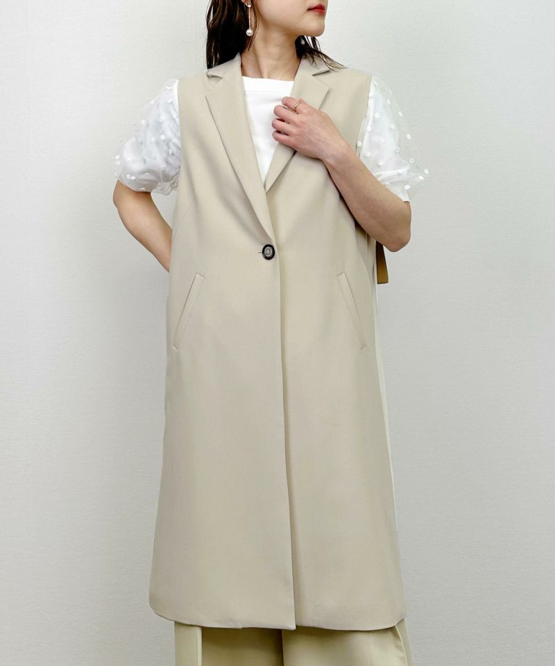 model：H164　着用サイズ：M　アイボリー