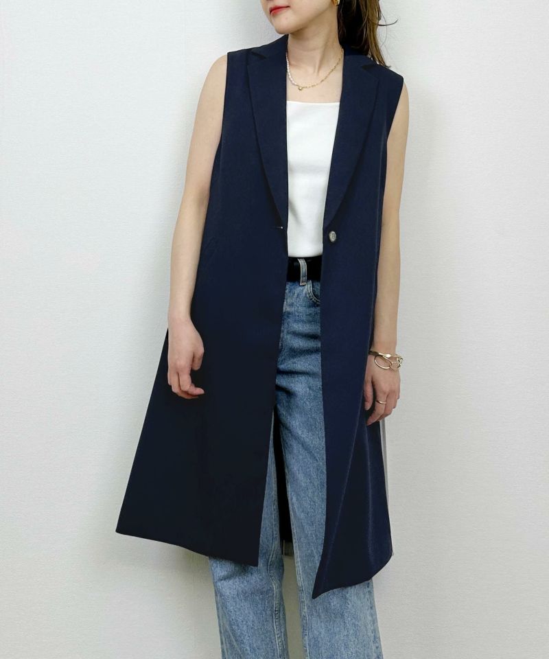 model：H164　着用サイズ：M　ネイビー