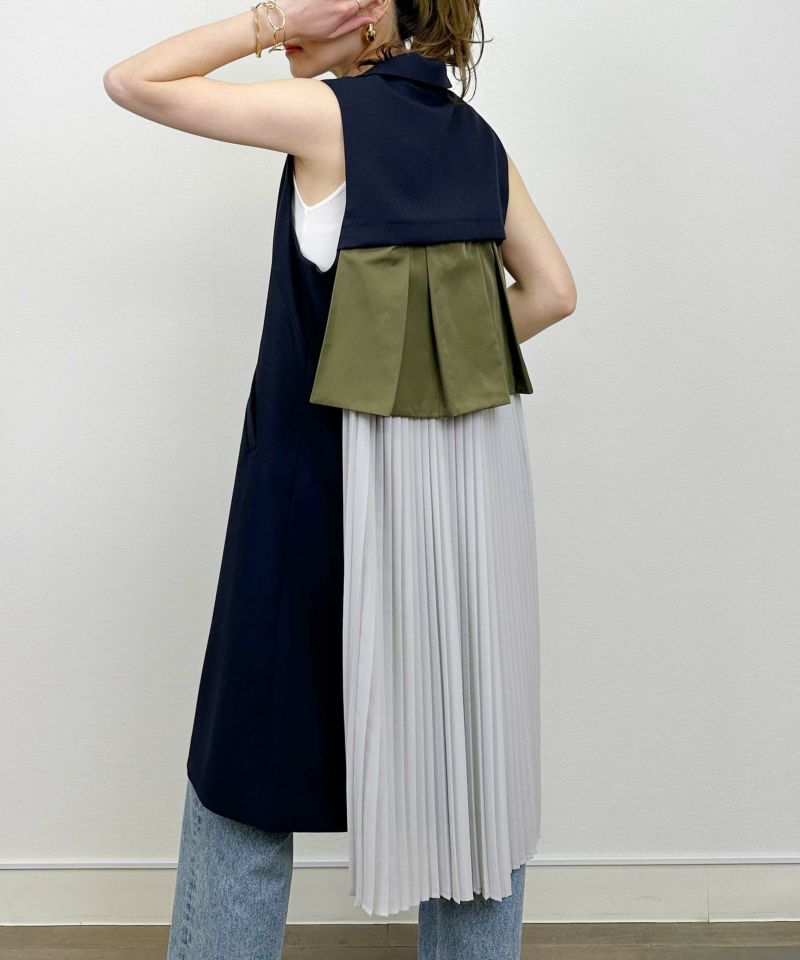model：H164　着用サイズ：M　ネイビー