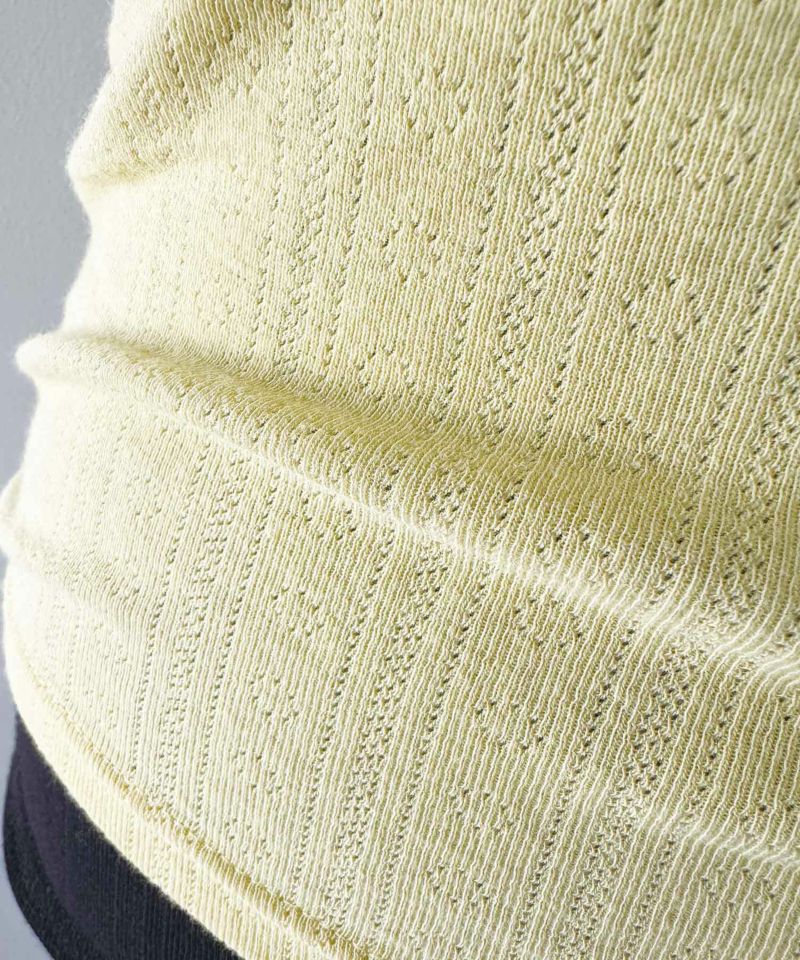 アイレットタンクトップ　生地アップ