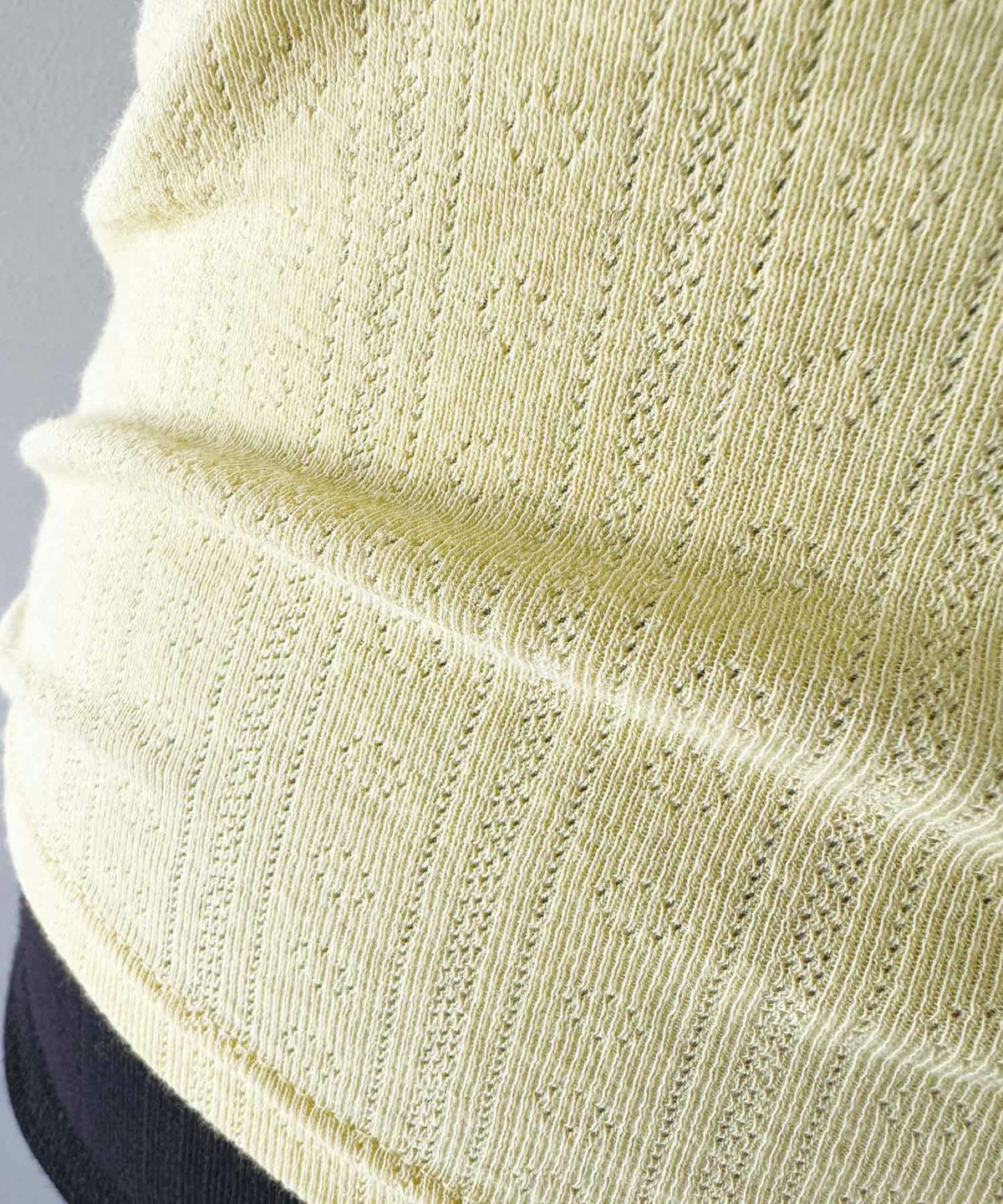 アイレットタンクトップ　生地アップ