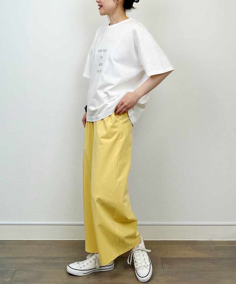 model：H164　着用サイズ：M　オフホワイト