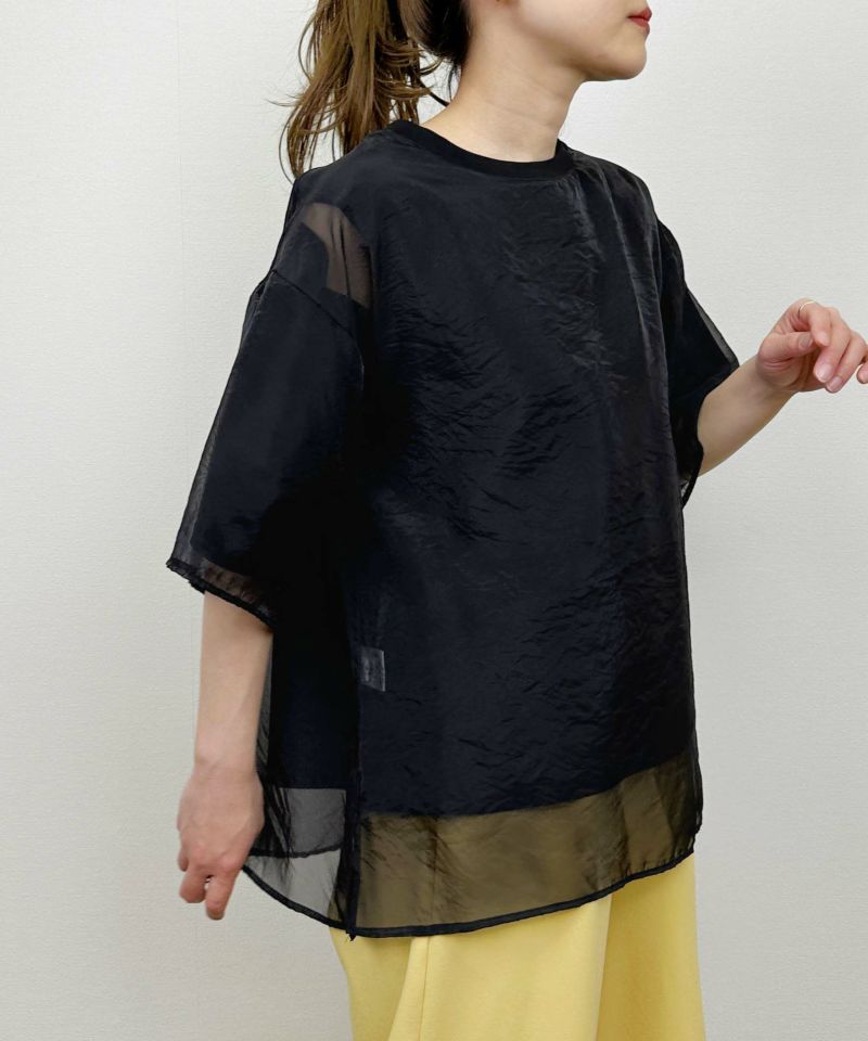 model：H164　着用サイズ：M　ブラック（裏側）