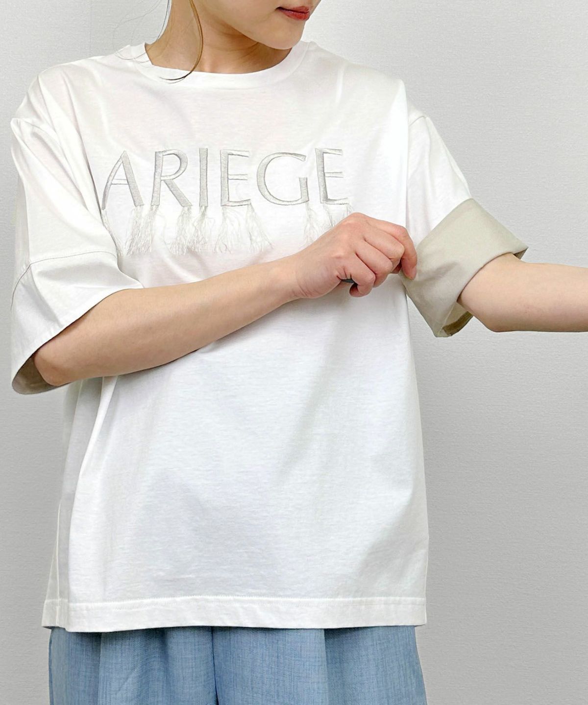 model：H164　着用サイズ：M　ホワイト系その他