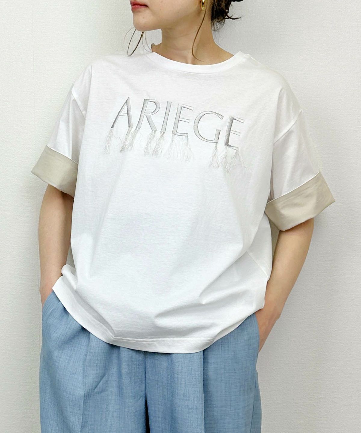 model：H164　着用サイズ：M　ホワイト系その他