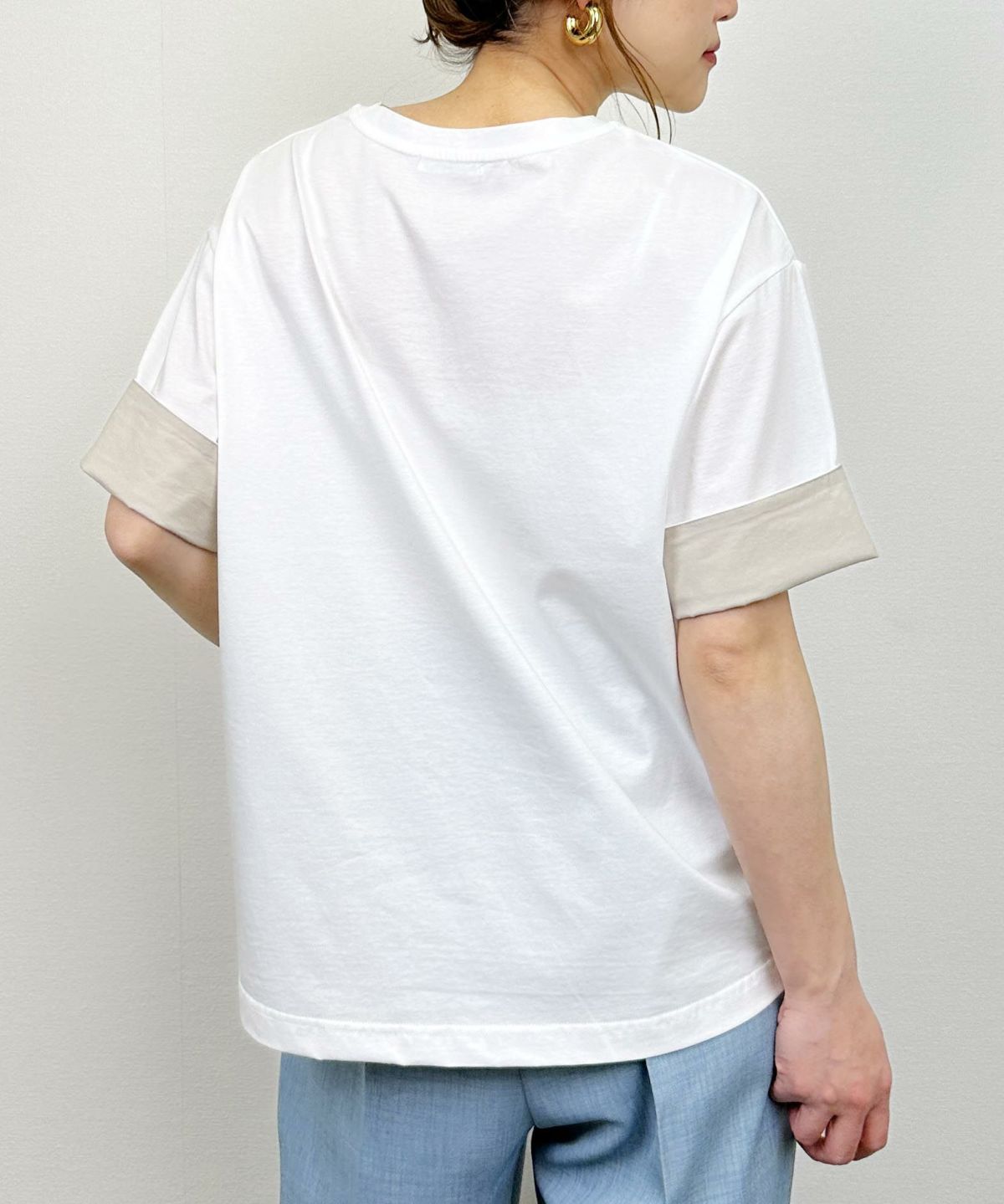 model：H164　着用サイズ：M　ホワイト系その他