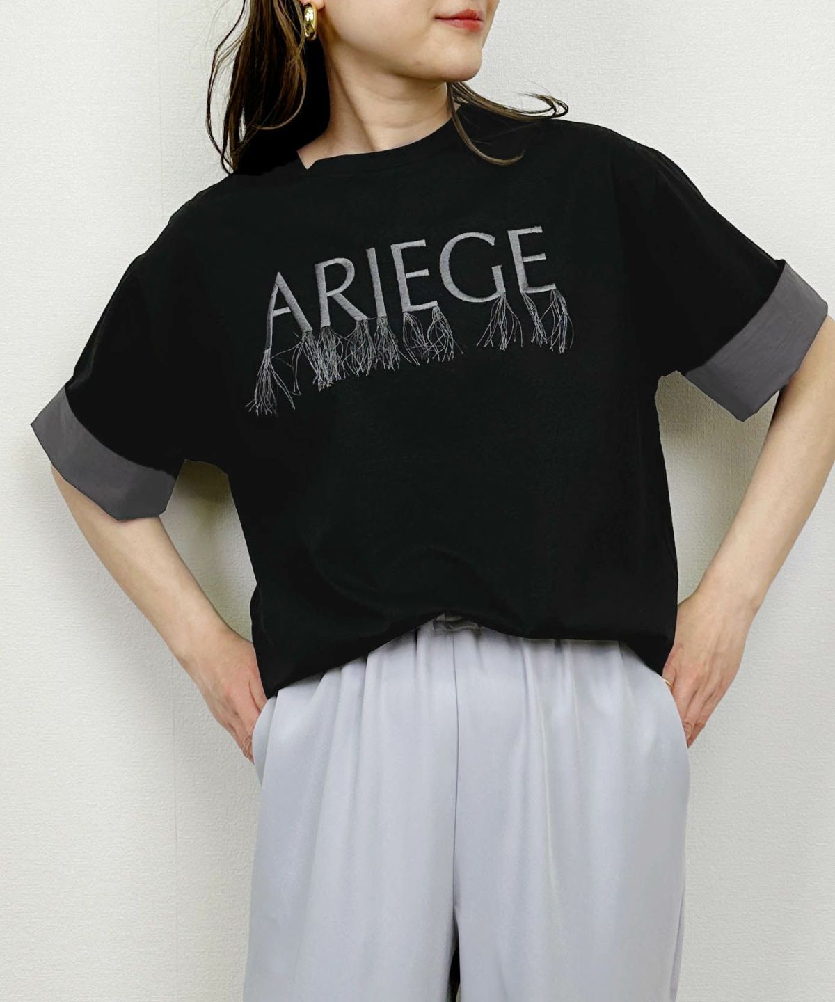 model：H164　着用サイズ：M　ブラック系その他