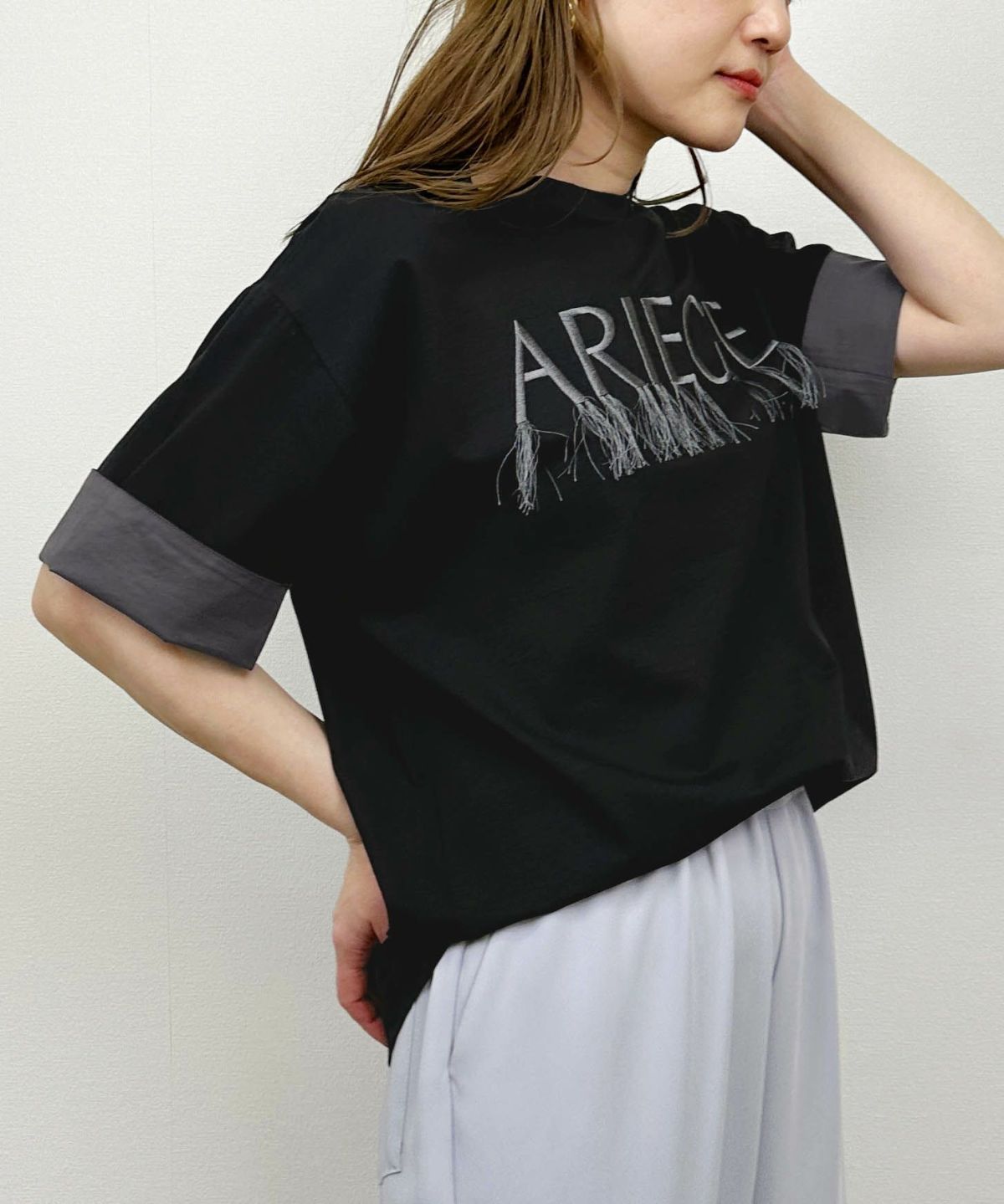 model：H164　着用サイズ：M　ブラック系その他