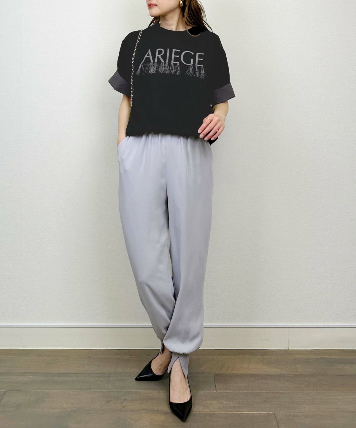 model：H164　着用サイズ：M　ブラック系その他