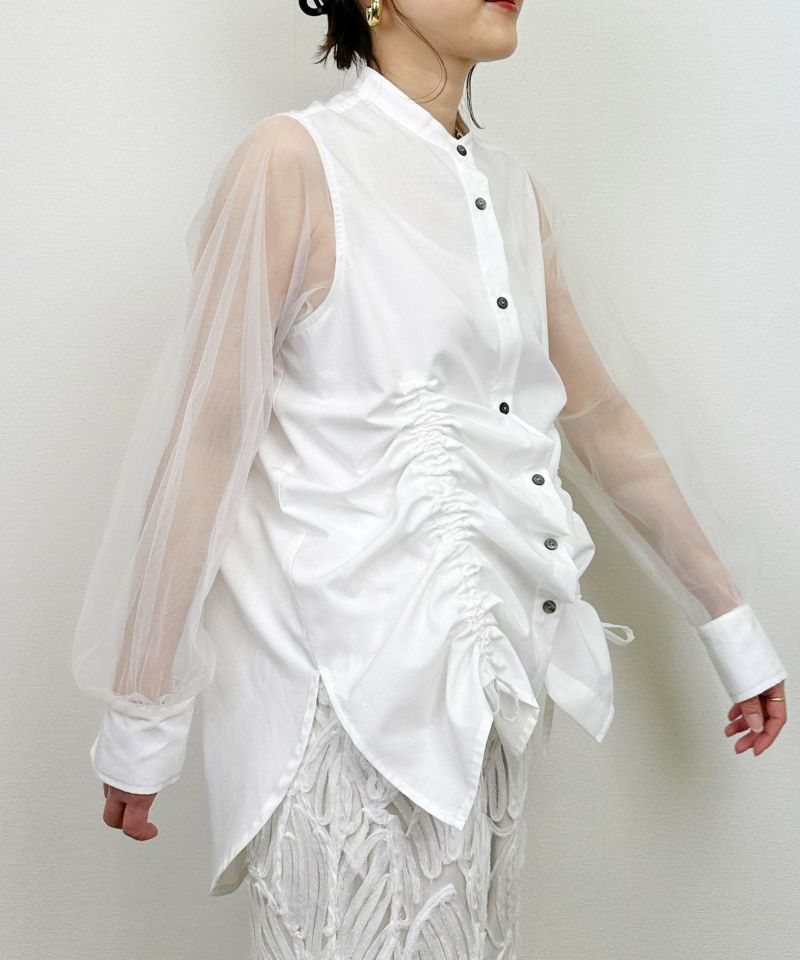 model：H164　着用サイズ：M　ホワイト