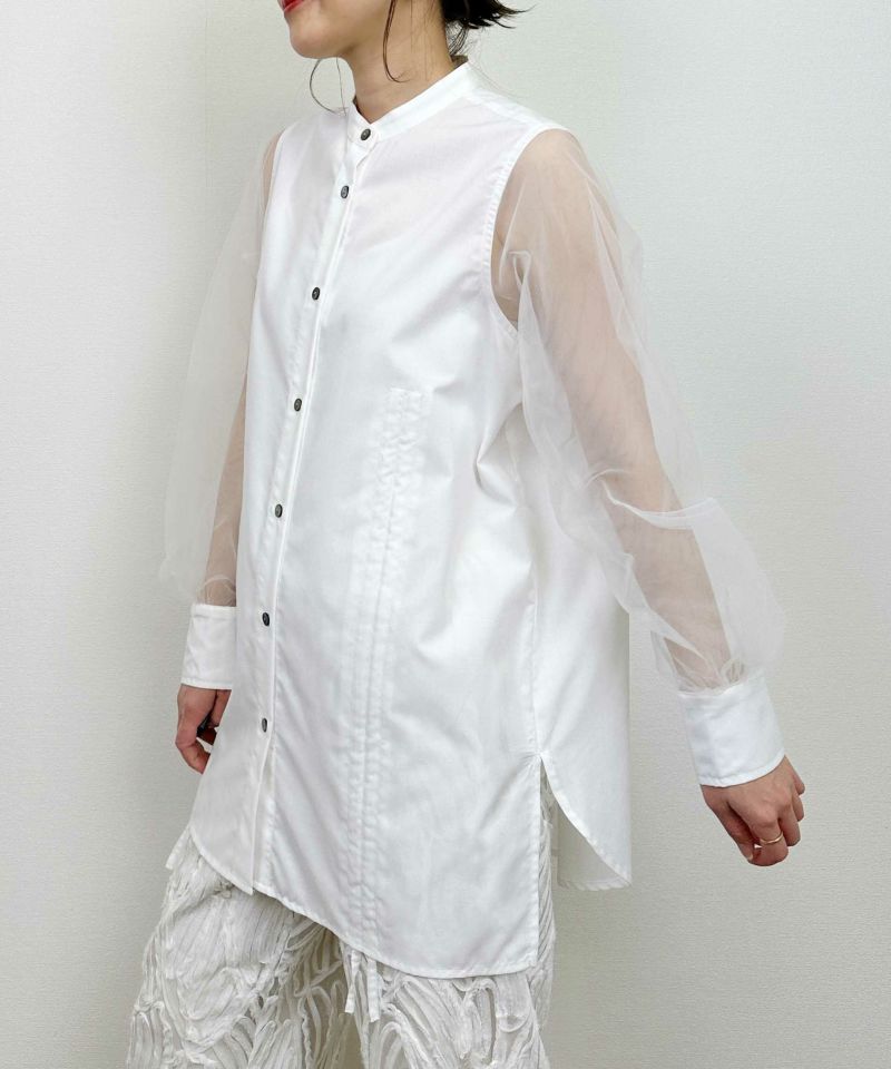 model：H164　着用サイズ：M　ホワイト