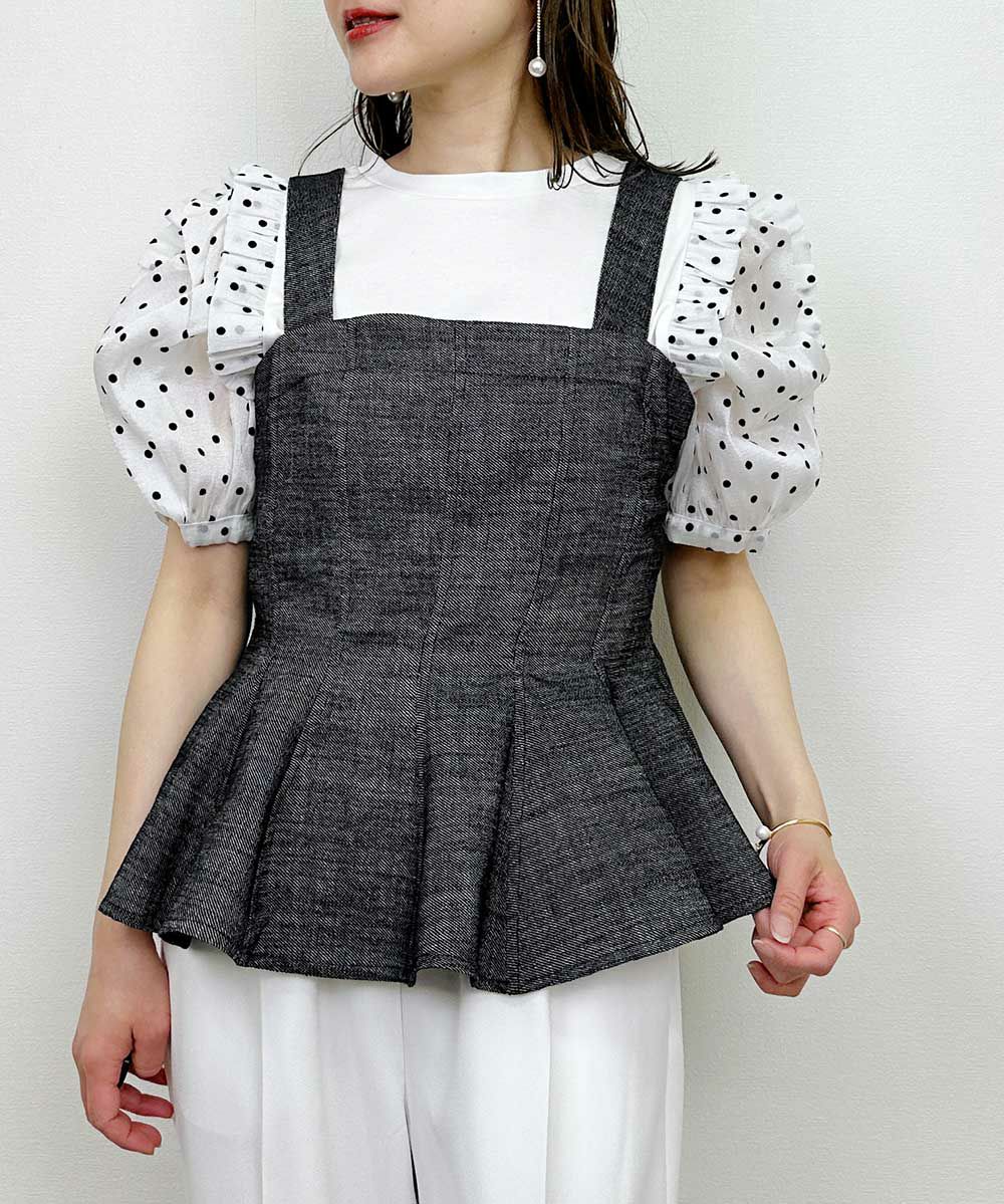 model：H164　着用サイズ：M　ブラック