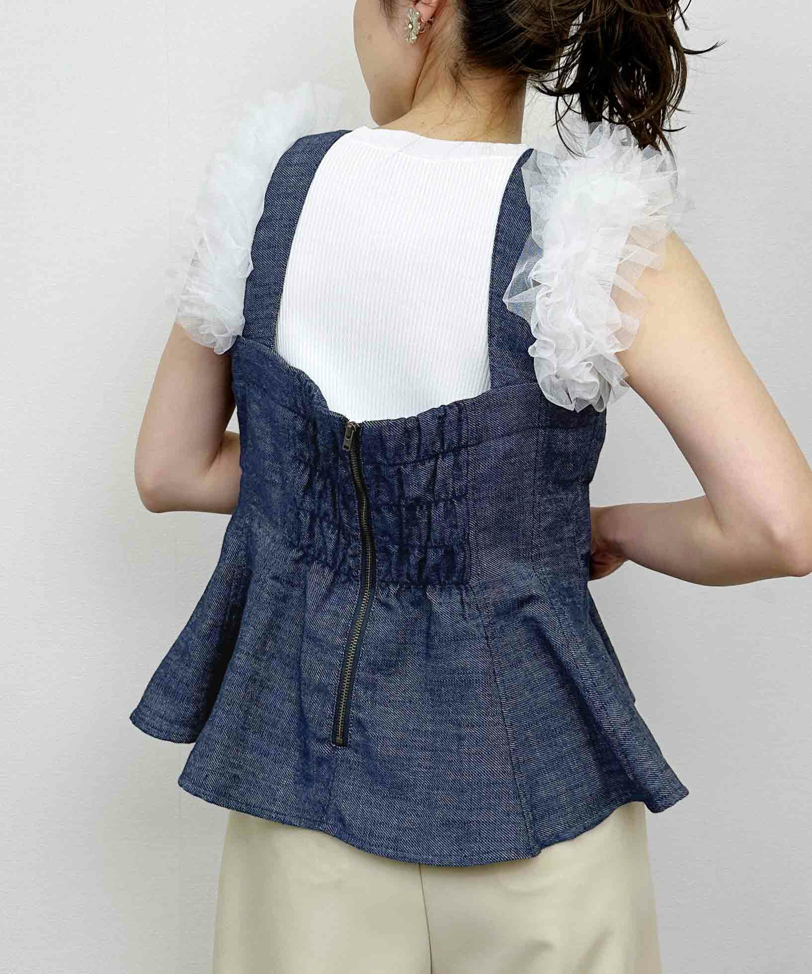 model：H164　着用サイズ：M　ブルー