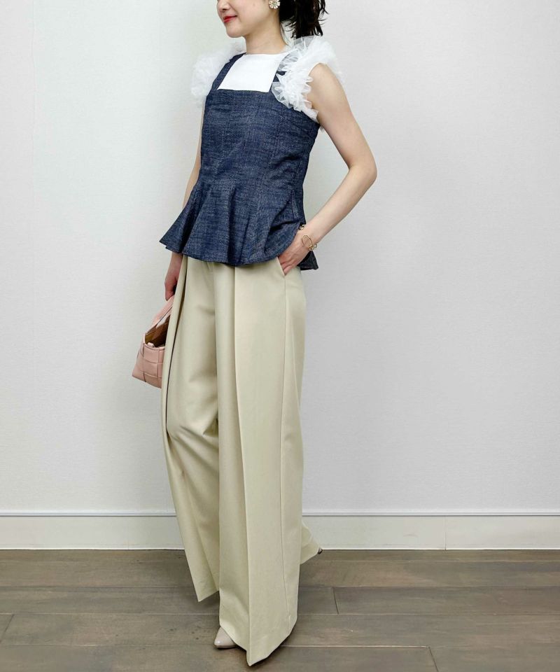 model：H164　着用サイズ：M　ブルー