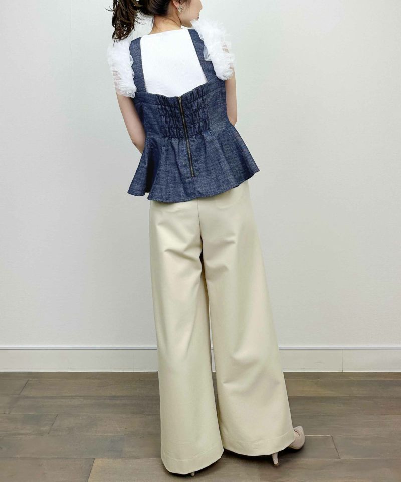 model：H164　着用サイズ：M　ブルー