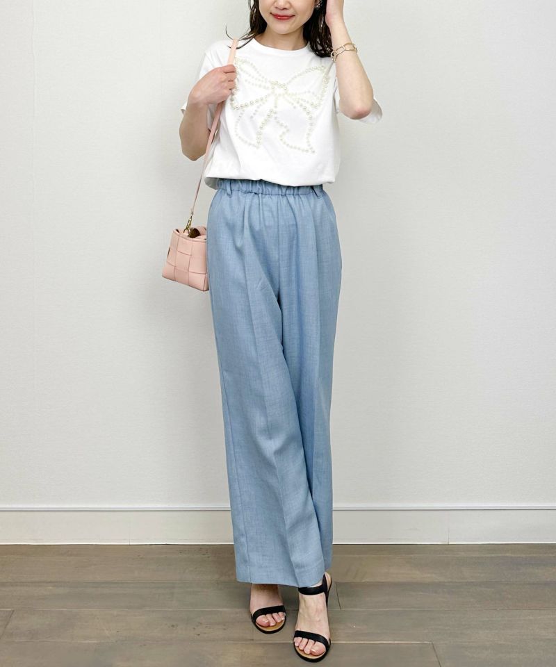 model：H164　着用サイズ：M　オフホワイト