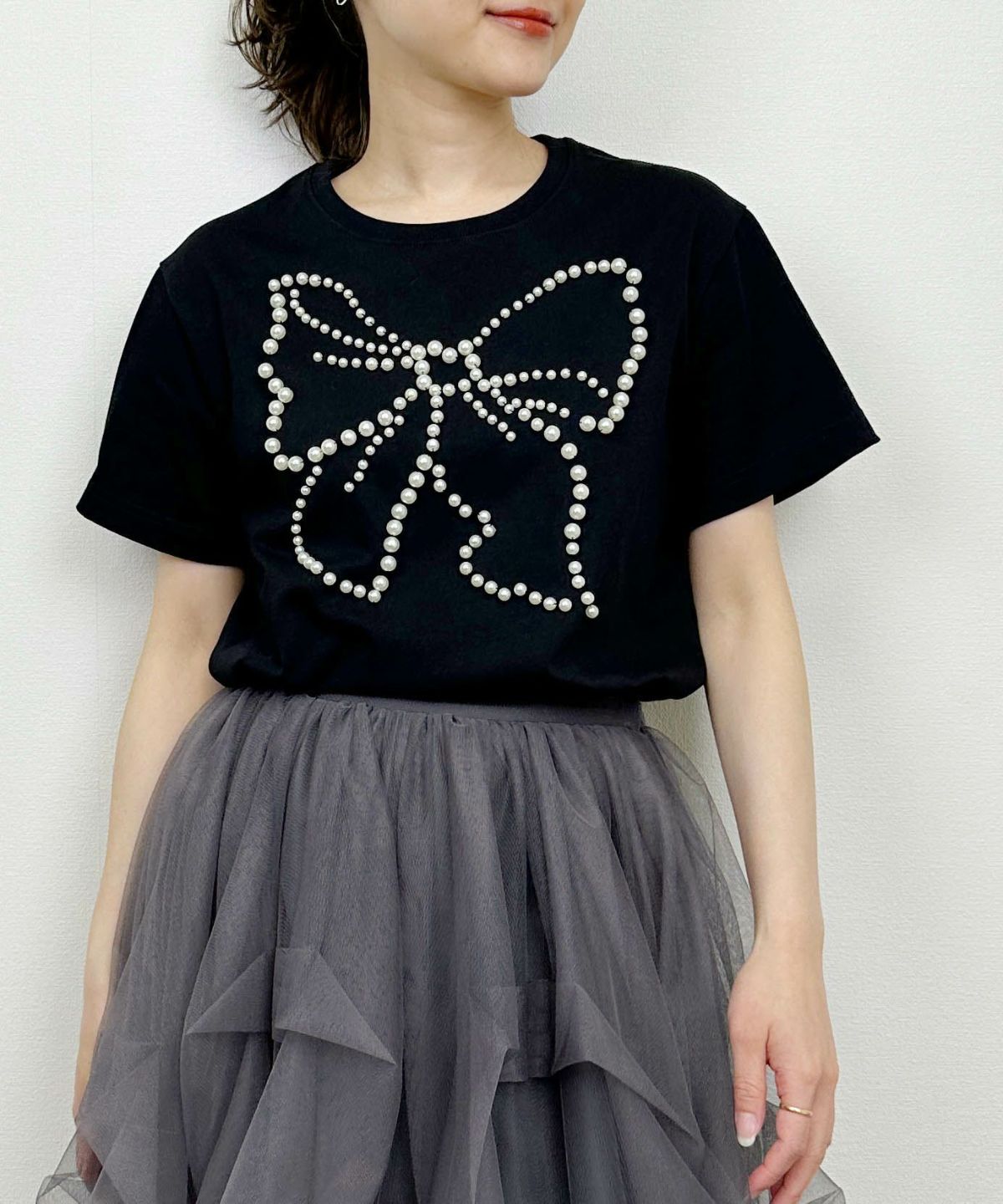 model：H164　着用サイズ：M　ブラック