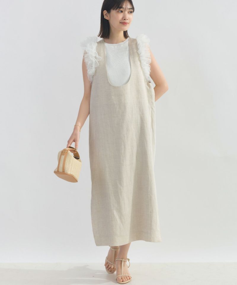 model：H162　着用サイズ：M　オフホワイト