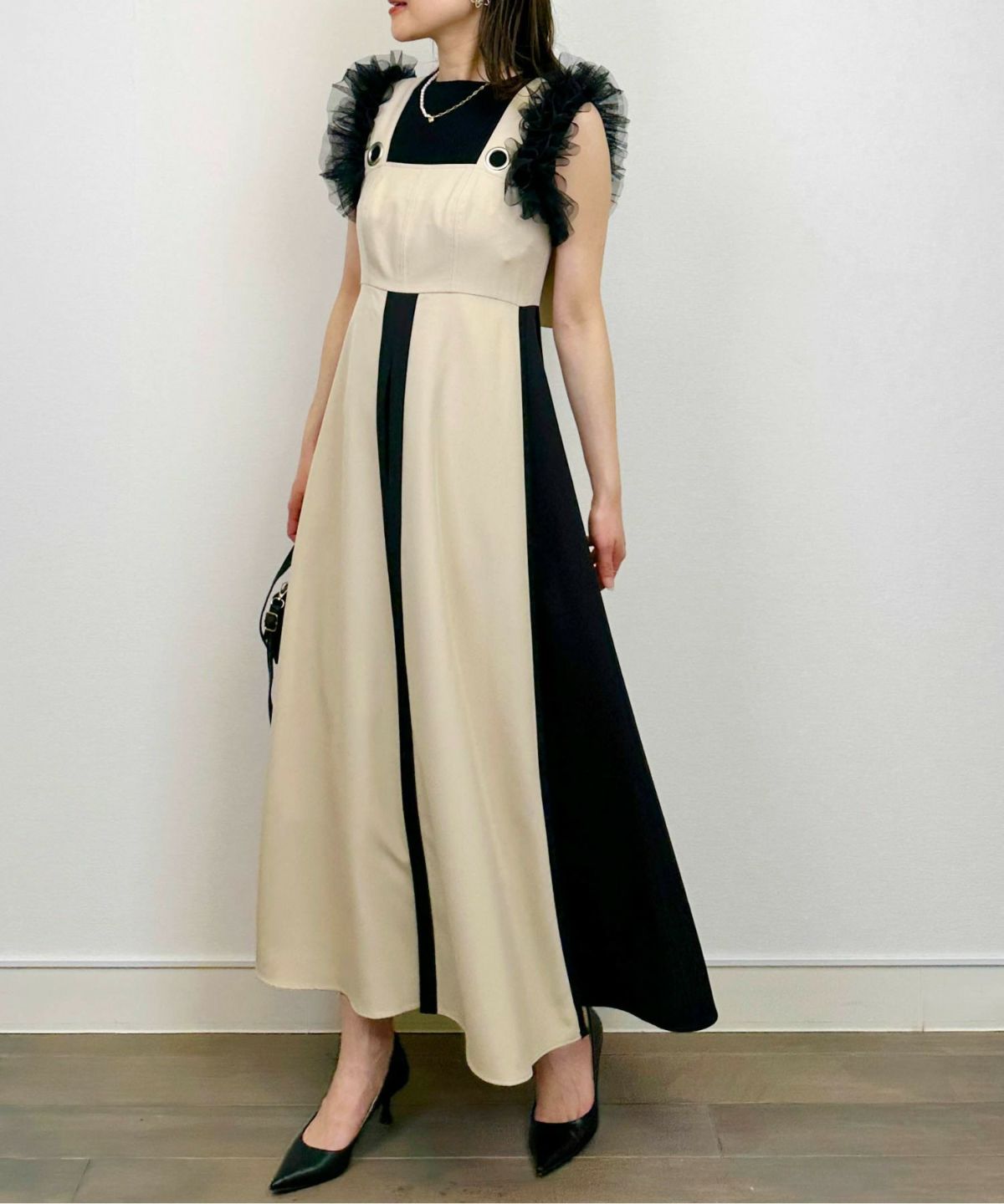 model：H164　着用サイズ：M　ブラック