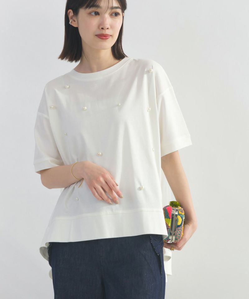 model：H162　着用サイズ：M　オフホワイト