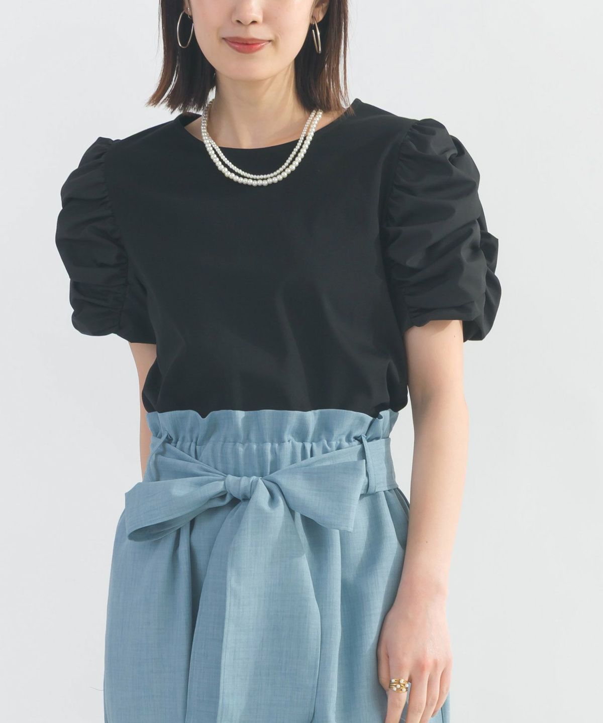 model：H162　着用サイズ：M　ブラック