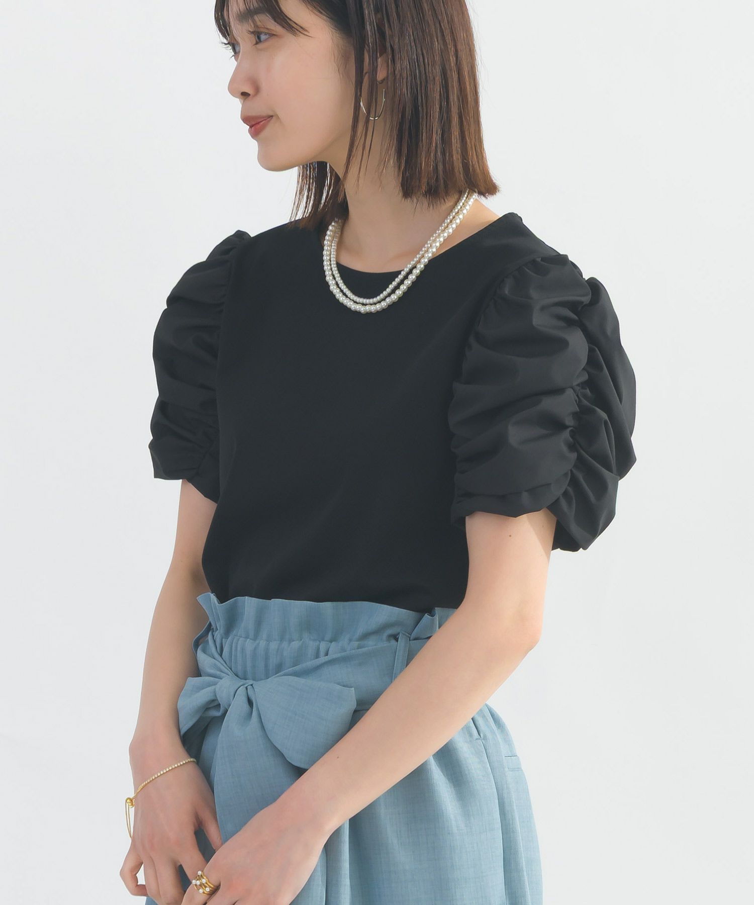 model：H162　着用サイズ：M　ブラック
