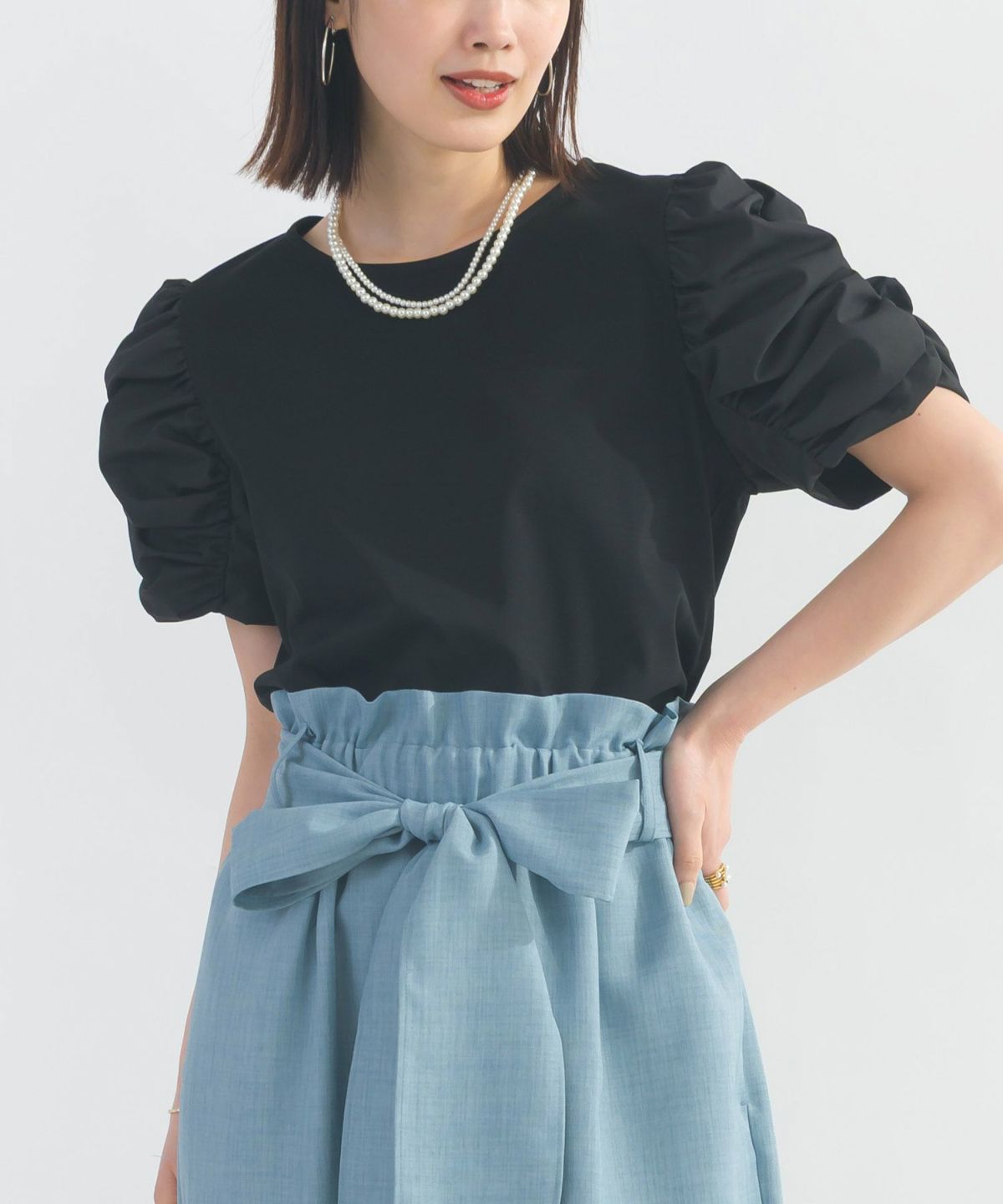 model：H162　着用サイズ：M　ブラック