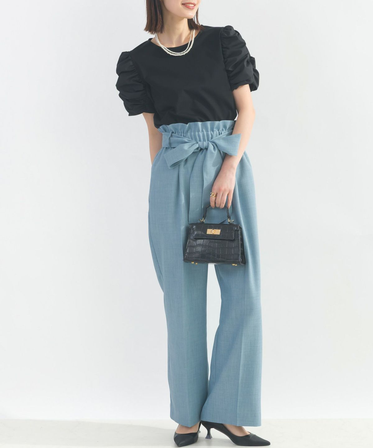 model：H162　着用サイズ：M　ブラック