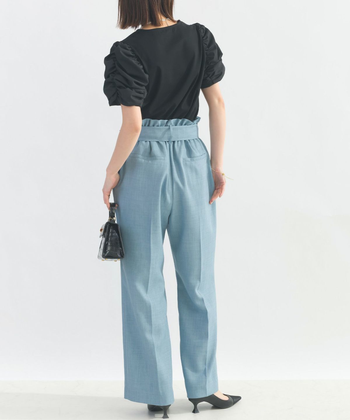 model：H162　着用サイズ：M　ブラック