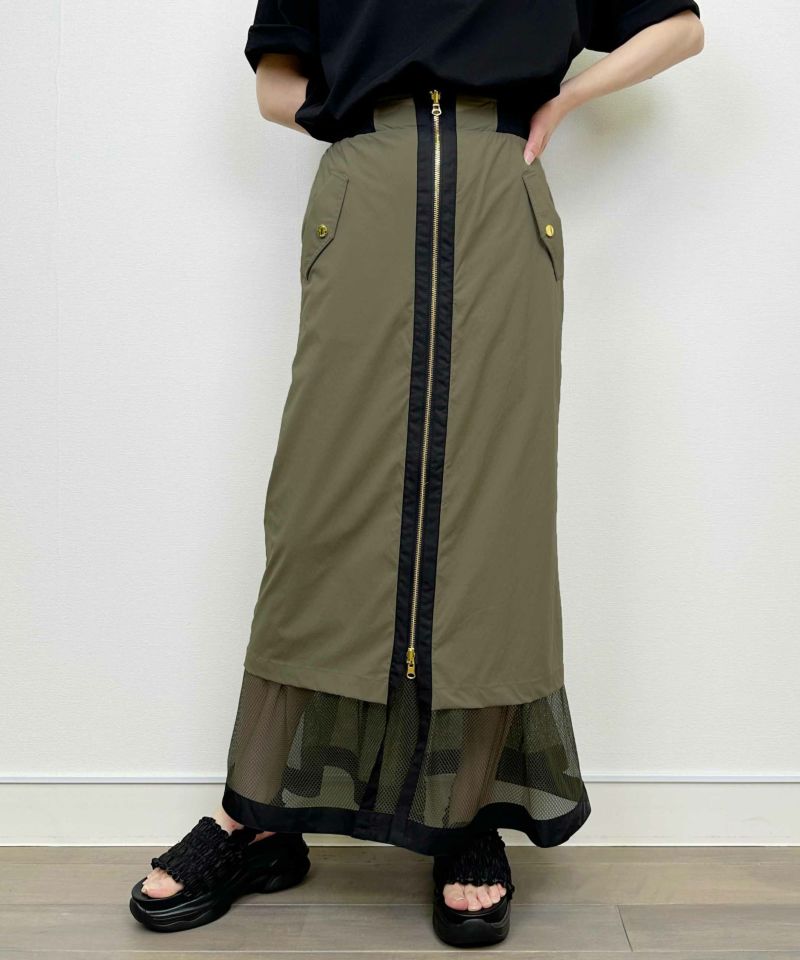 model：H164　着用サイズ：M　カーキ