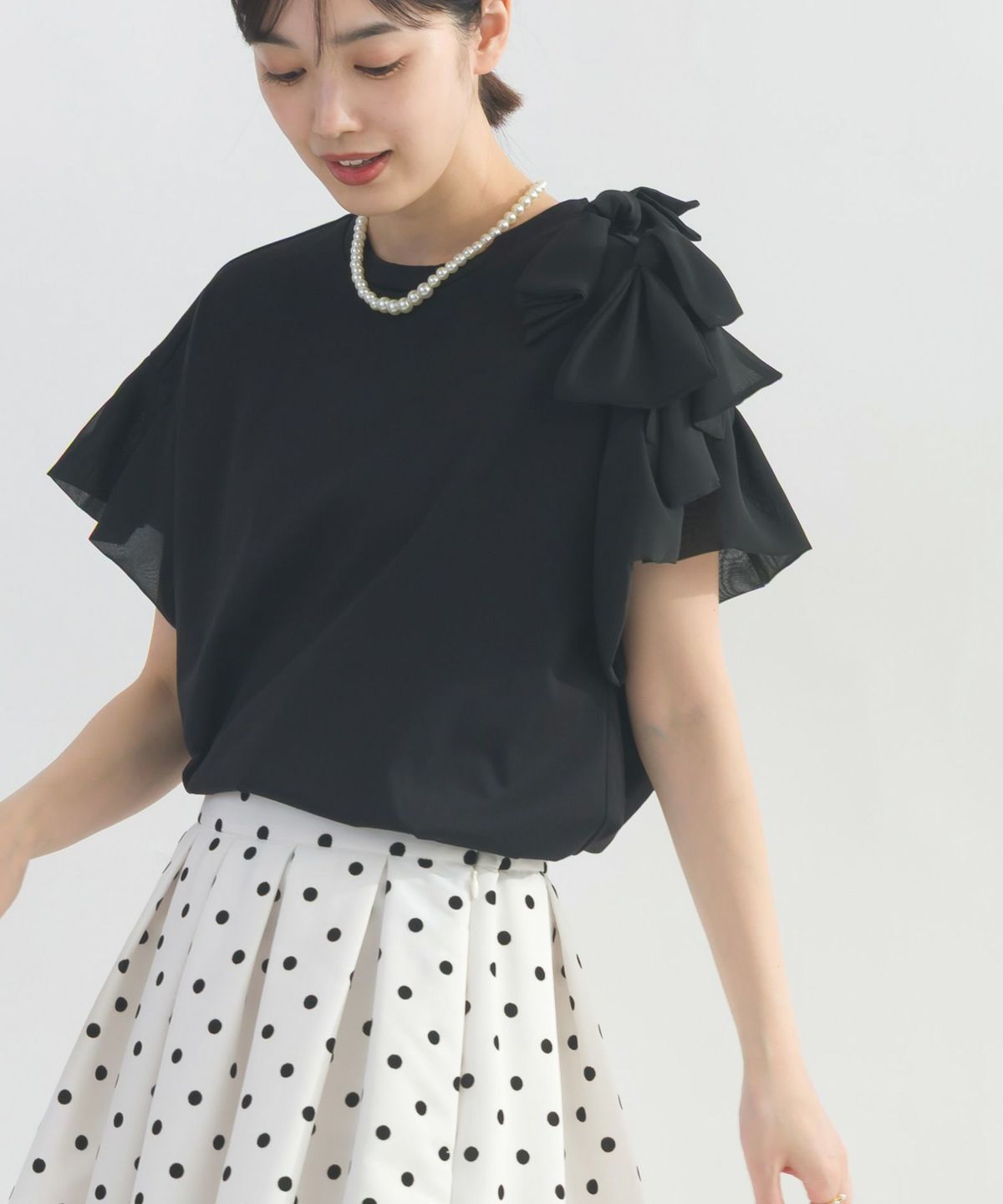 model：H162　着用サイズ：M　ブラック