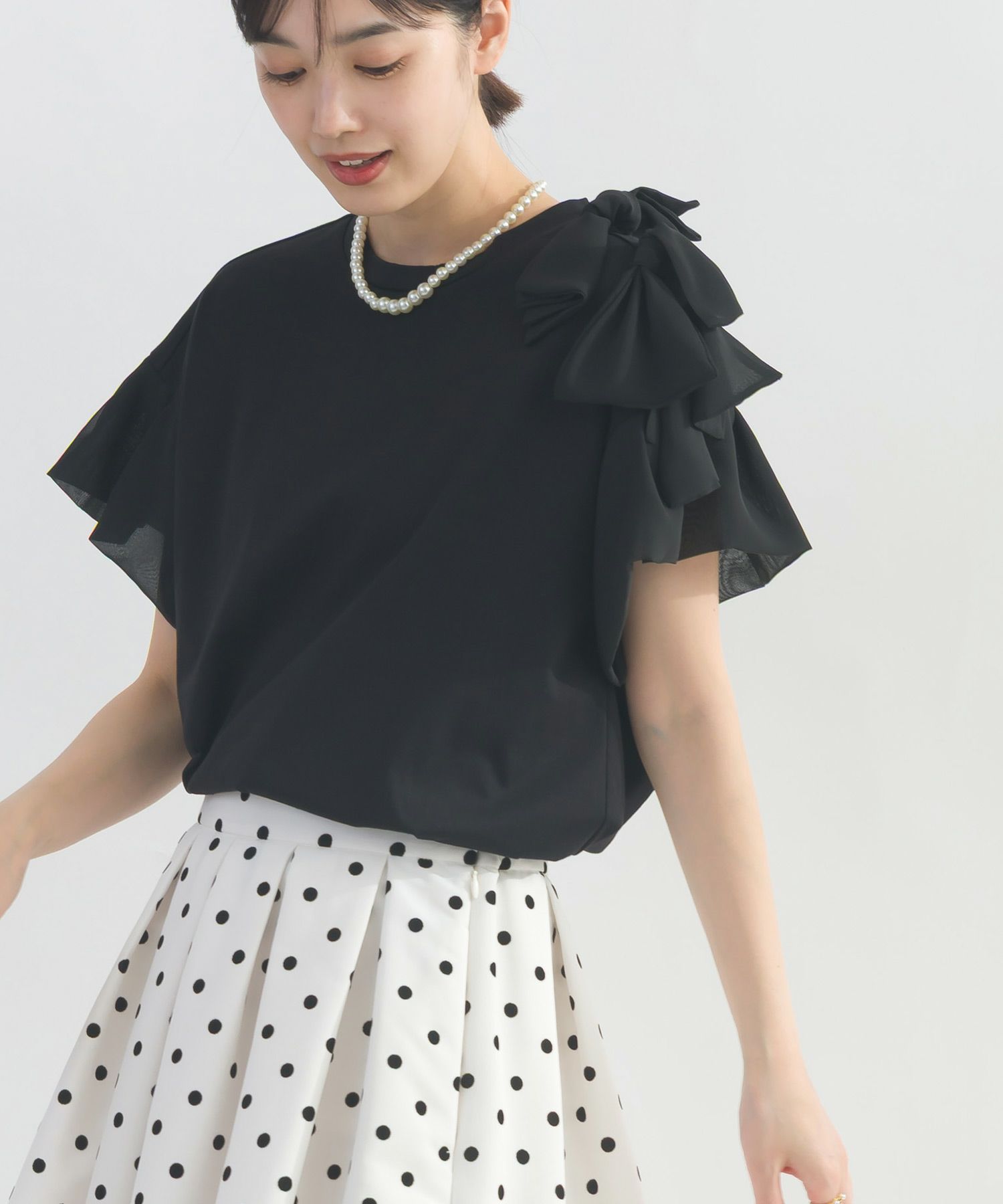 model：H162　着用サイズ：M　ブラック