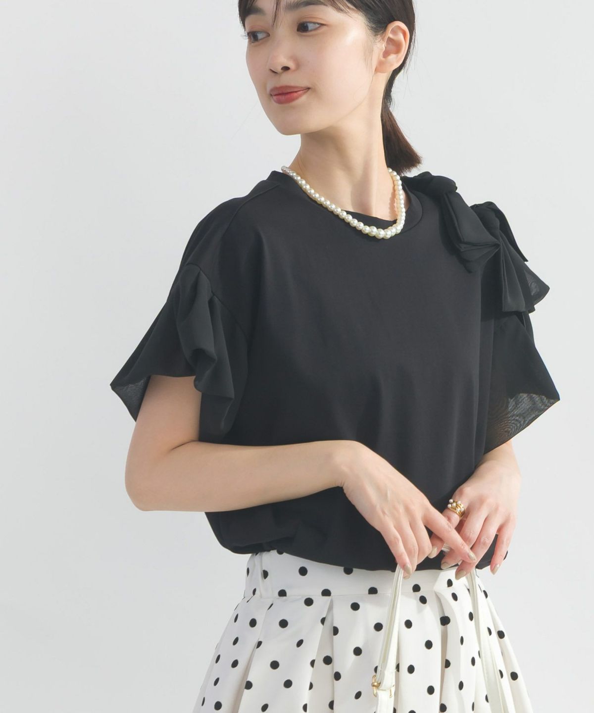 model：H162　着用サイズ：M　ブラック