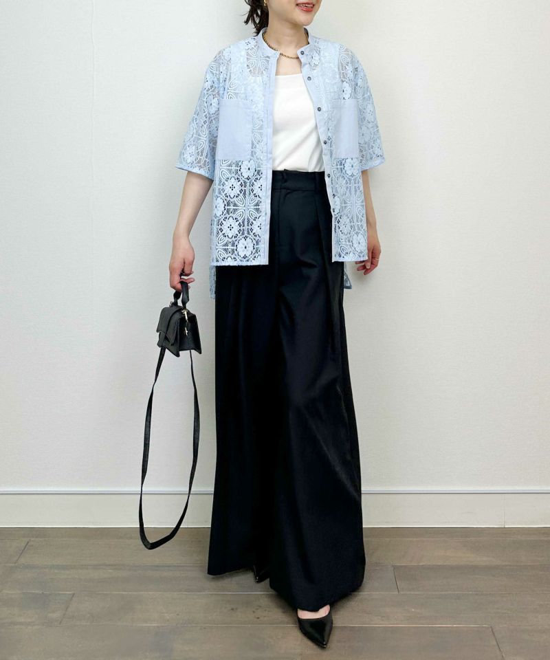 model：H164　着用サイズ：M　ブルー
