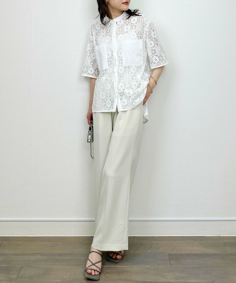 model：H164　着用サイズ：M　ベージュ