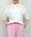 model：H164　着用サイズ：M　オフホワイト