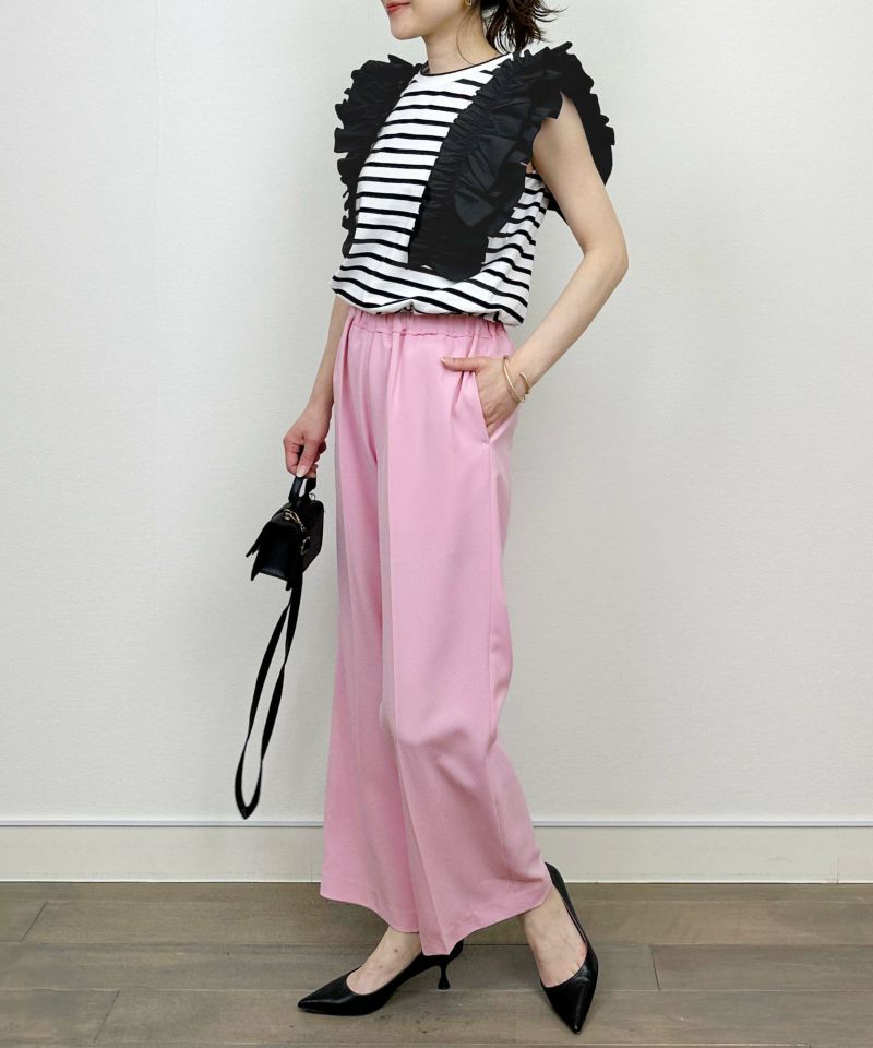 model：H164　着用サイズ：M　オフホワイト