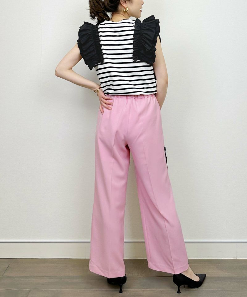 model：H164　着用サイズ：M　オフホワイト