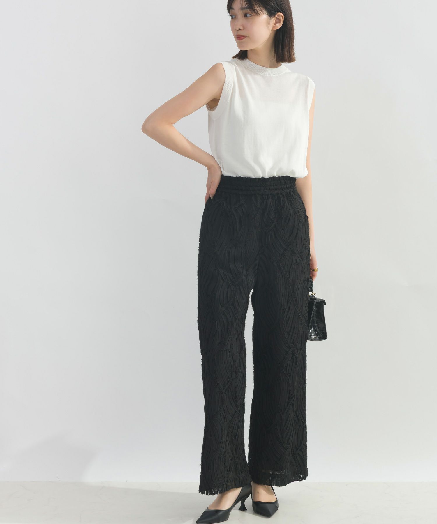 model：H162　着用サイズ：M　ブラック