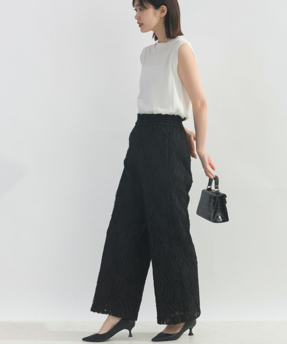 model：H162　着用サイズ：M　ブラック