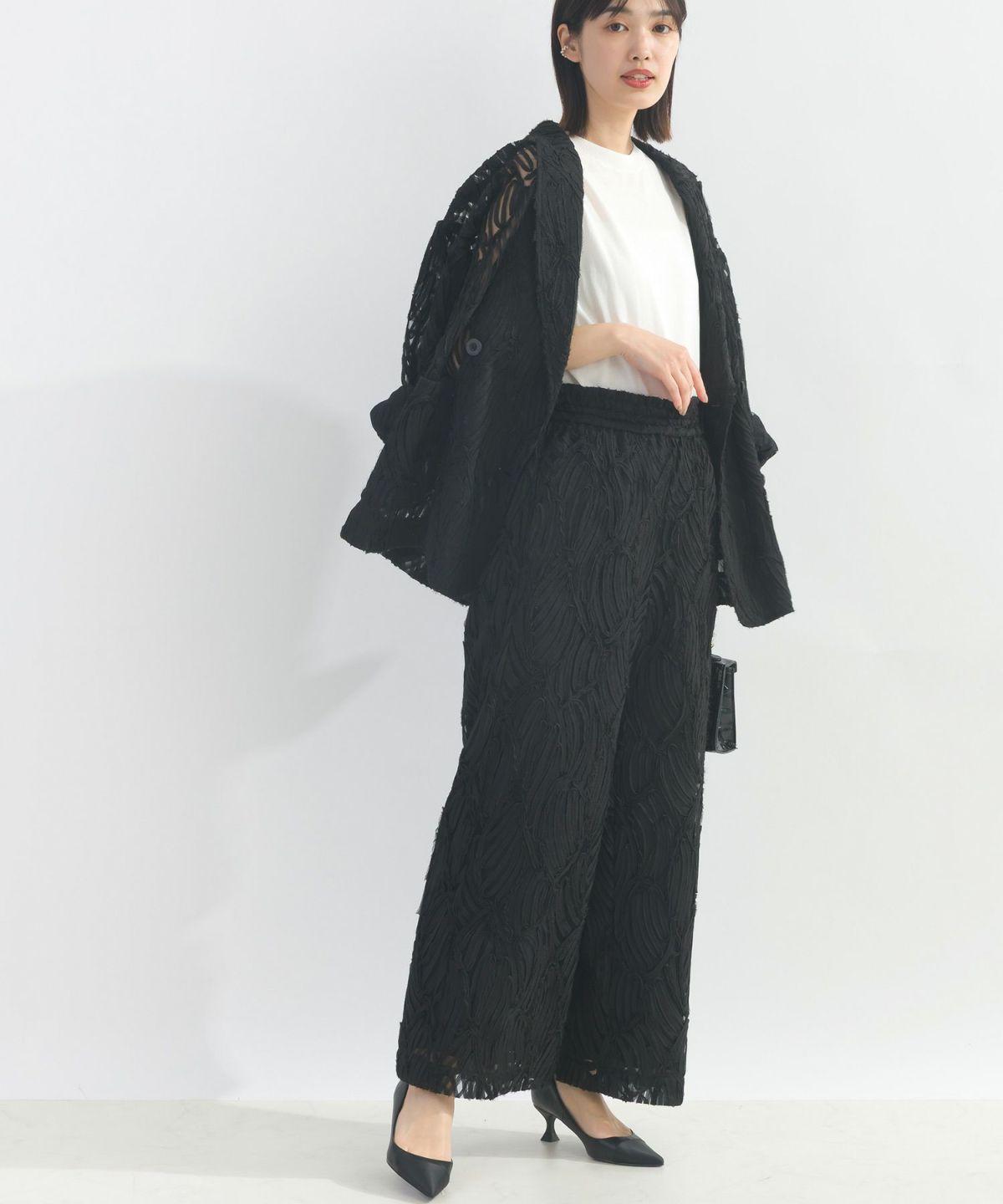 model：H162　着用サイズ：M　ブラック