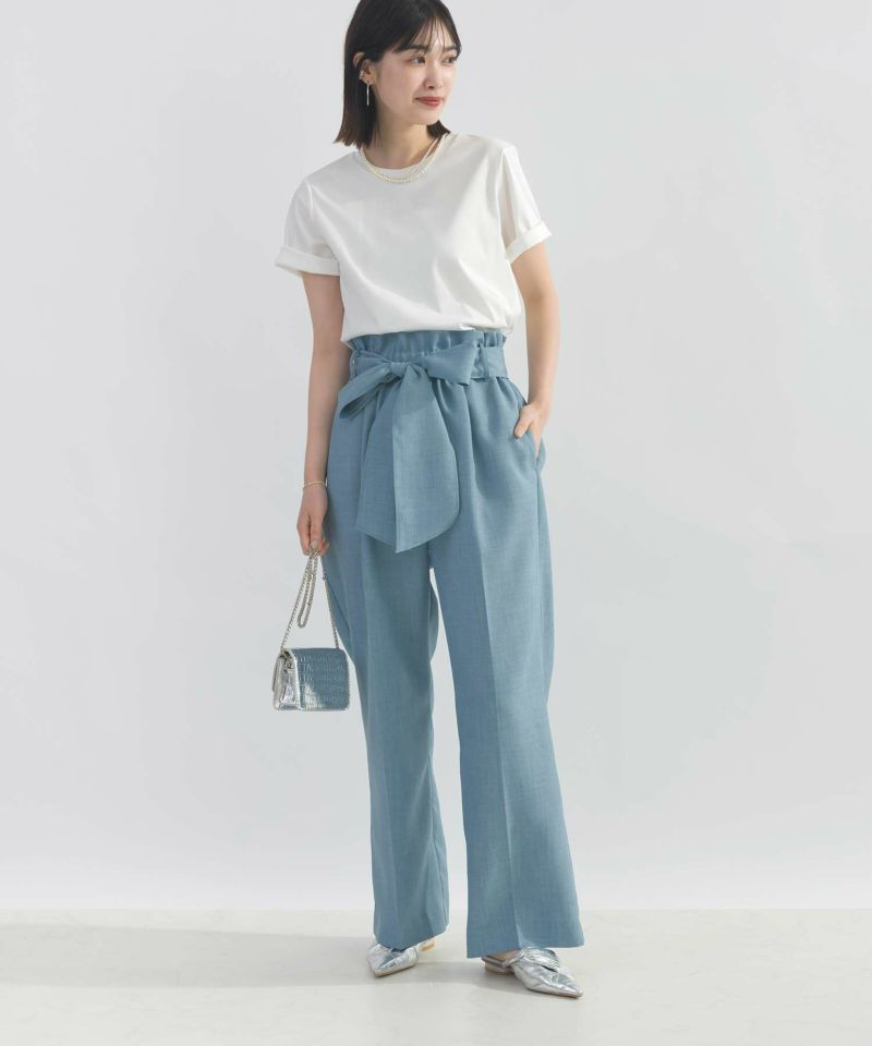 model：H164　着用サイズ：M　サックスブルー