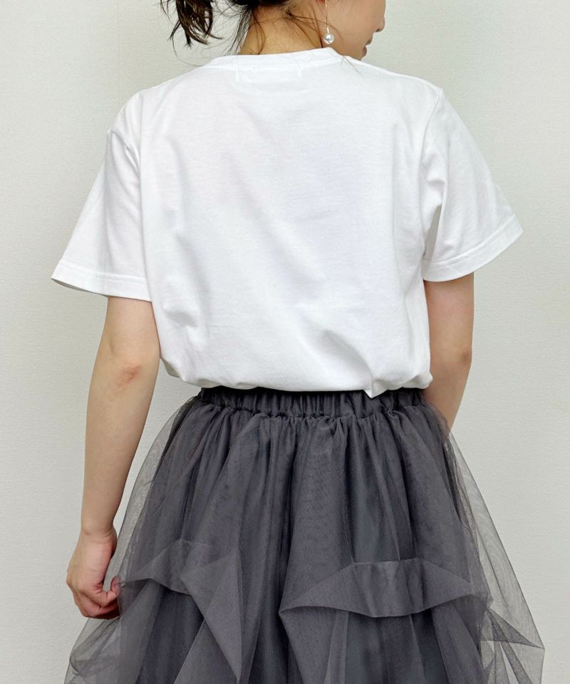 model：H164　着用サイズ：M　オフホワイト